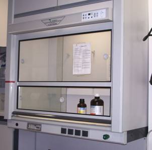 vitrina de gases de laboratorio