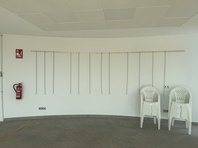 Pared lateral de la sala de exposiciones del Museu de l'Horta de Almàssera