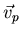 $\vec{v}_p$