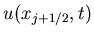 $u(x_{j+1/2},t)$