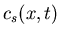 $c_s(x,t)$