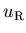 $u_{\rm R}$
