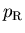 $p_{\rm R}$