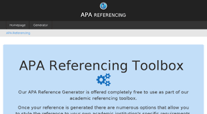 Reference tool APA