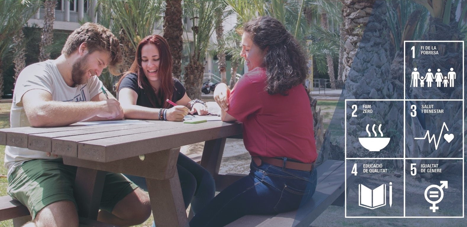 Jóvenes hablando. Càtedra Cooperació i Desenvolupament Sostenible UV