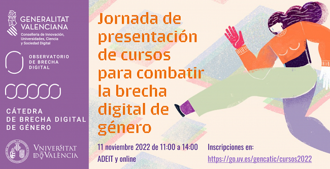 INSCRIPCIÓN a la Jornada de presentación de cursos para combatir la Brecha Digital de Género 2022