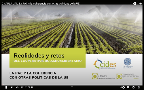 Cartel de la jornada "realidades y retos del cooperativismo agroalimentario"