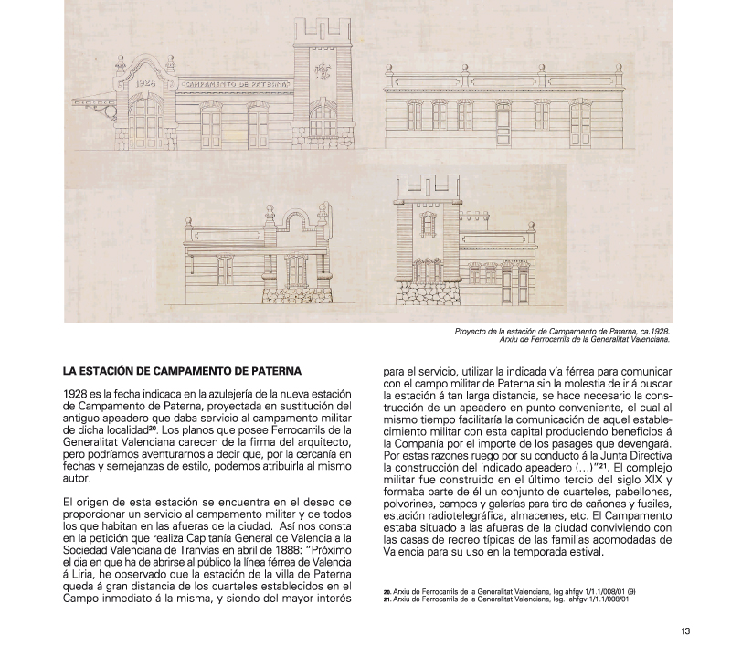 Las estaciones de Carlet y Campamento de Paterna