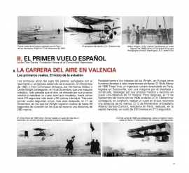 El primer vuelo a motor en España