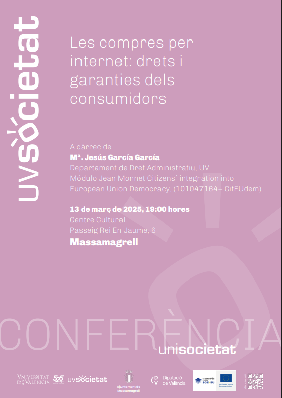 Cartel de la conferencia de la cátedra SGEI EU