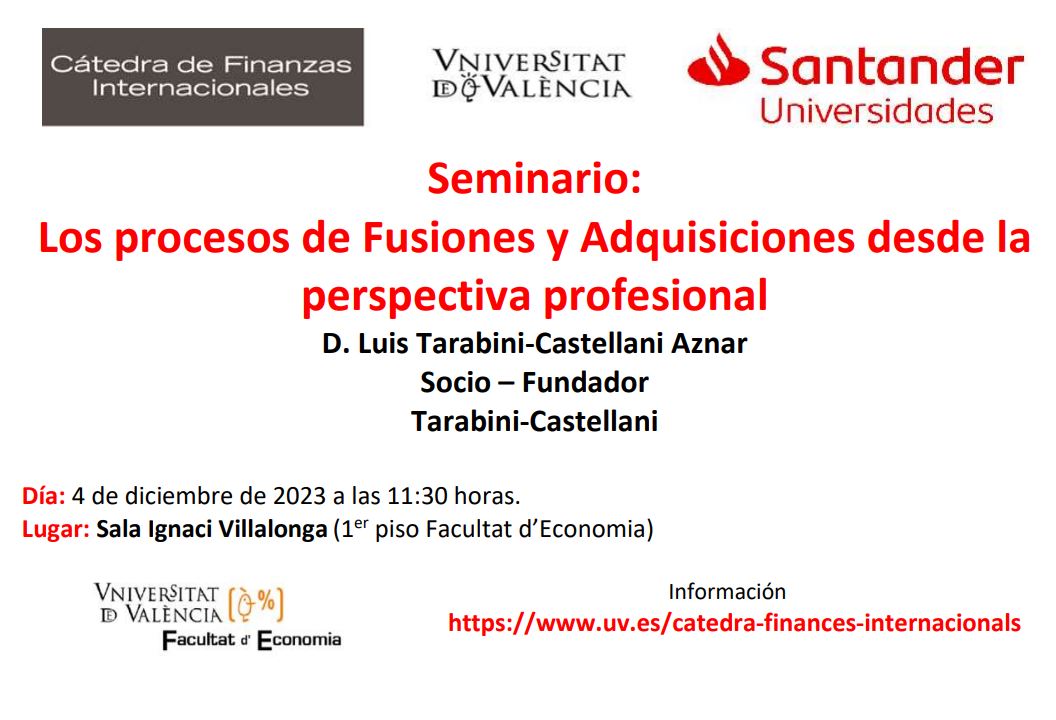 Cartell seminari Processos de fusions i adquisicions