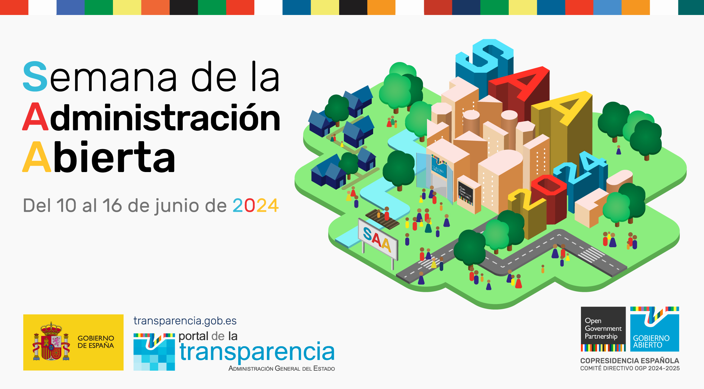 Cartel Semana Abierta Administración