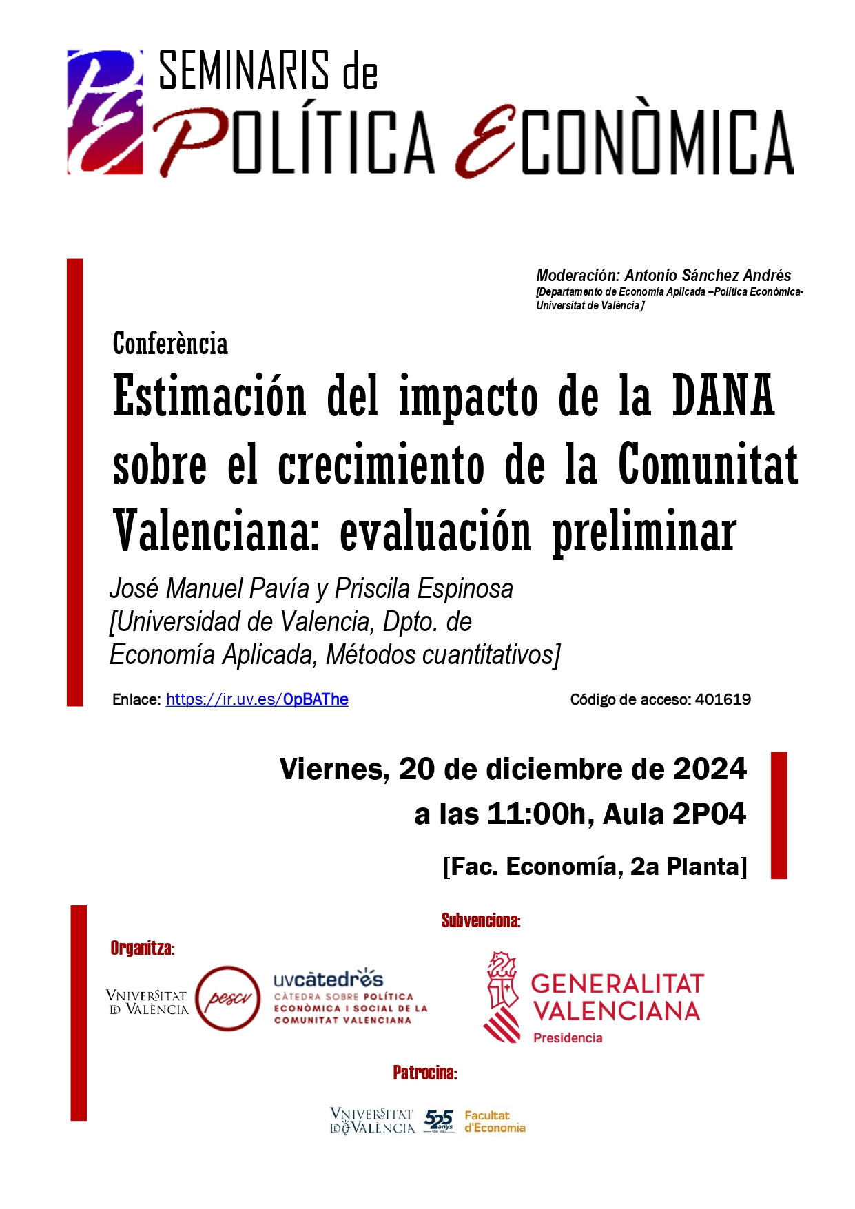 Cartel de la conferencia