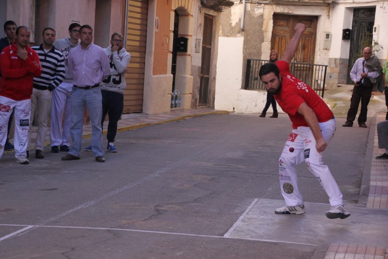 Palmada en una partida de perxa. Foto: Antonio Pèrez