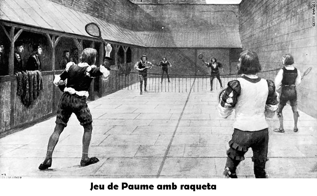 Jeu de Paume amb raqueta