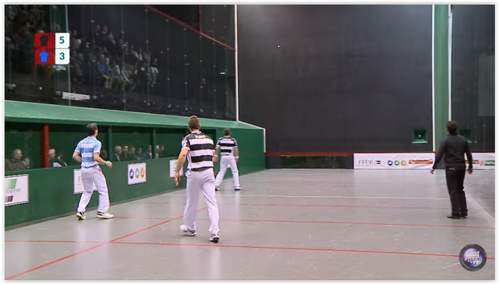 Partit a mà al trinquet de Baiona 2017. Pilota Didàctica