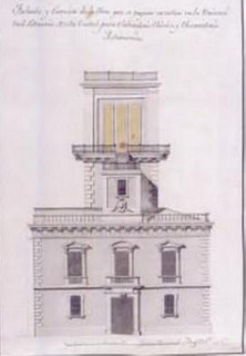 Il·lustració 2. Plànol per a un projecte de laboratori químic a finals del segle XVIII a la Universitat de València.