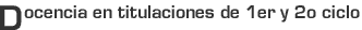 Docencia 1er y 2º ciclo