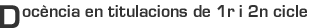 Docencia 1er y 2º ciclo