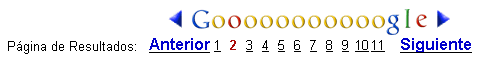 línea páginas más resultados