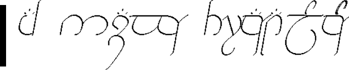 \tnw\quetta{\sindarin\blackspeech ash nazg thrakatuluuk}
