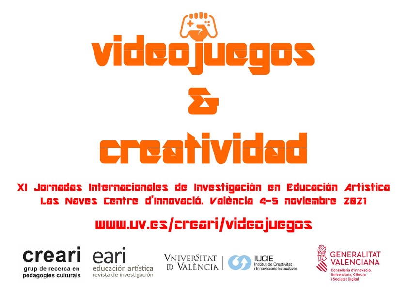 Cartel jornada videojuegos y creatividad