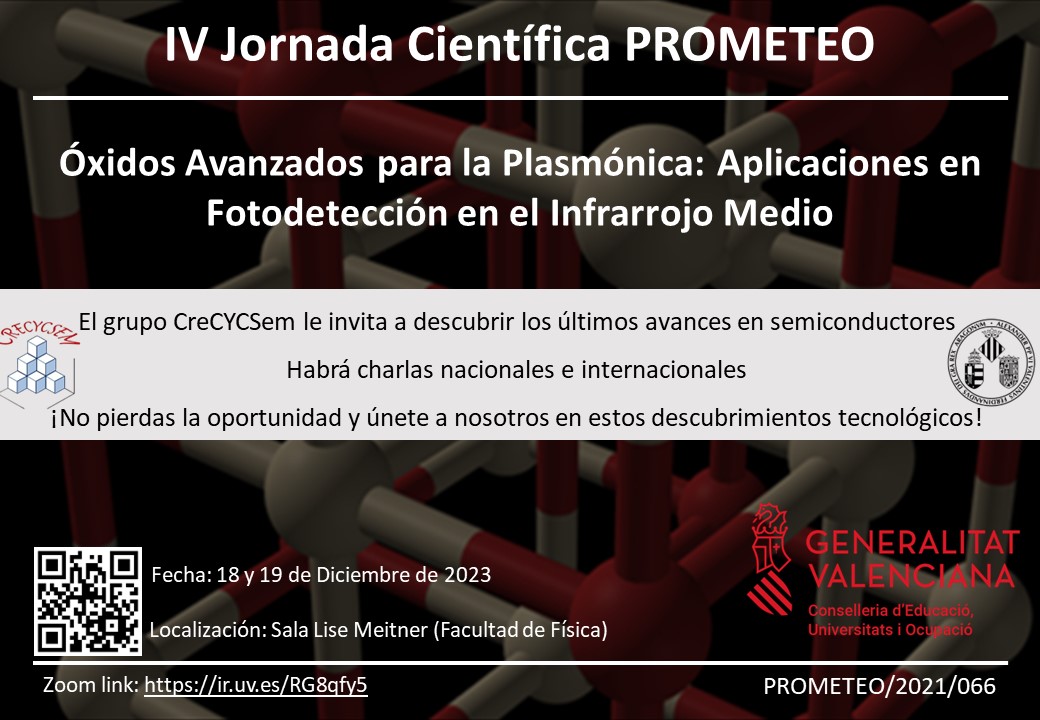 Cartel de anuncio de la IV Jornada Científica PROMETEO