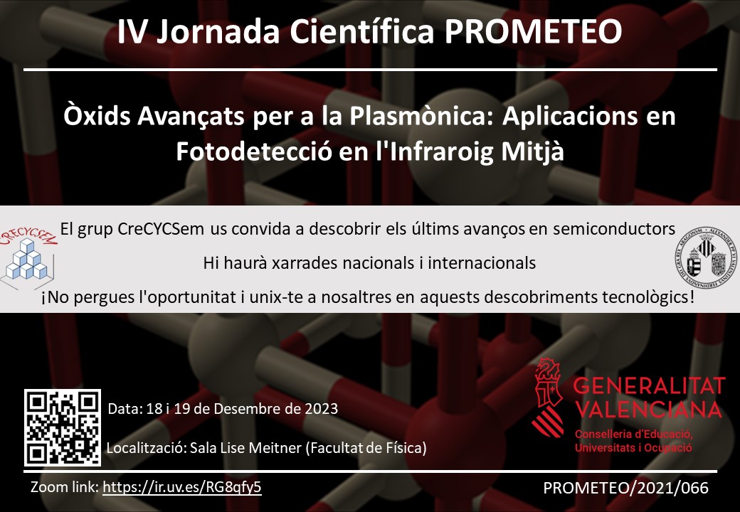 Cartel d'anunci de la IV Jornada Científica PROMETEO