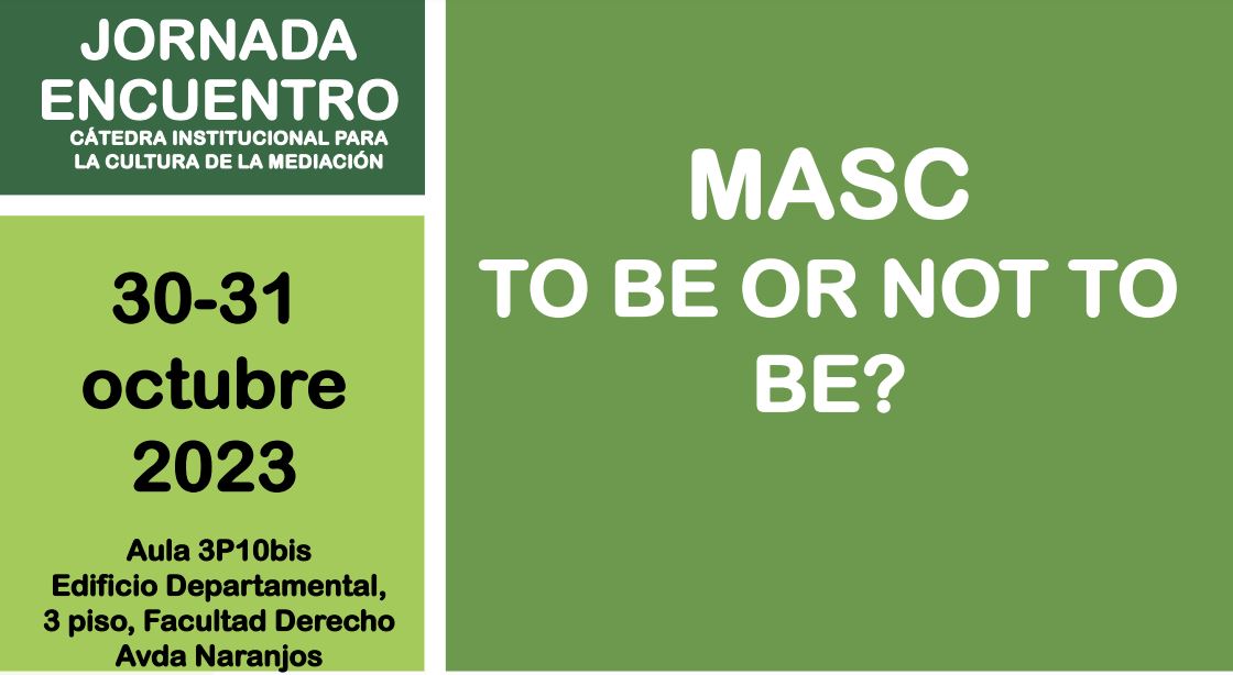 Cartell amb el títol: MASC TO BE OR NOT TO BE? i la data 30 i 31 d'octubre de 2023