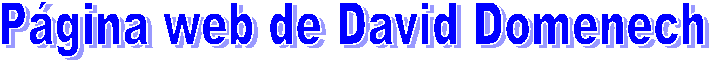 Pgina web de David Domenech