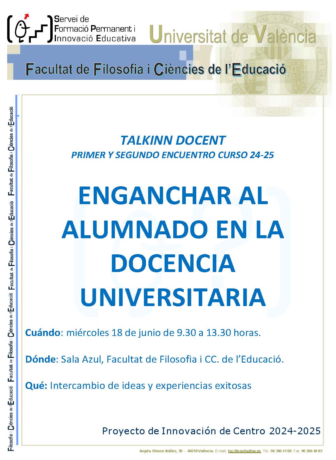 Cartel talkinn docente 24 - 25
