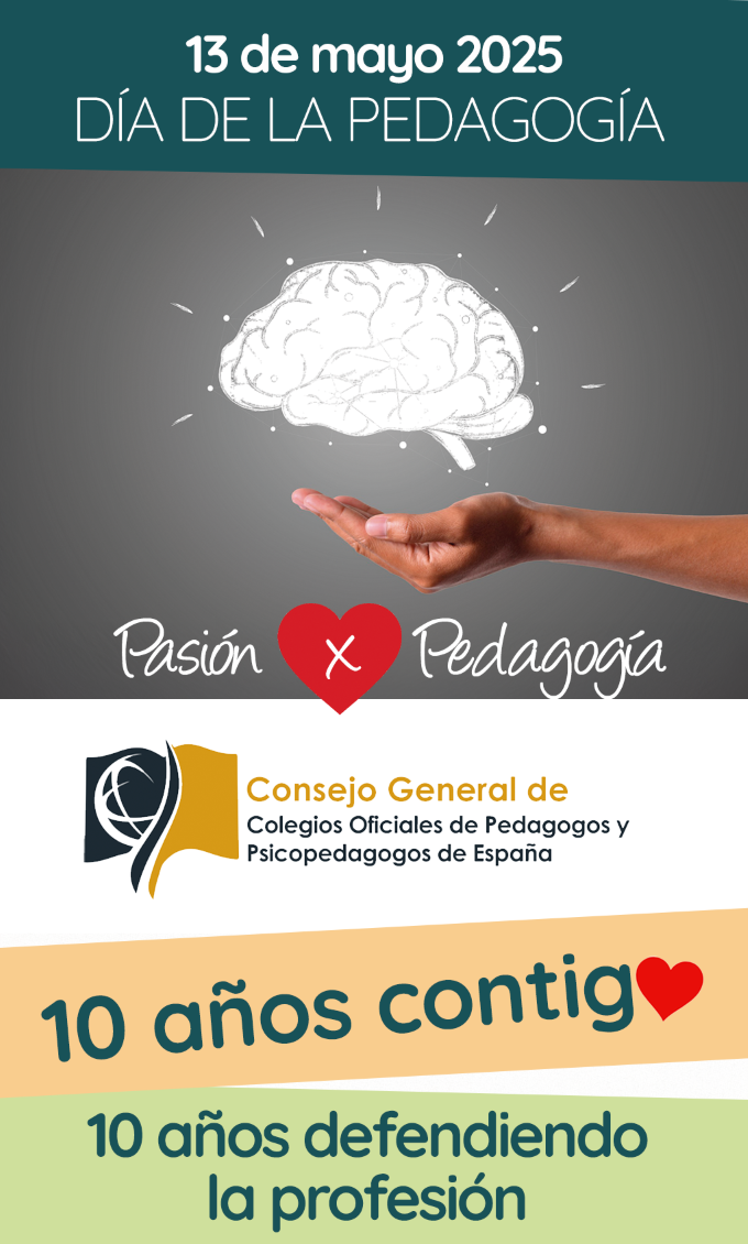 Cartel Consejo General de Colegios de Pedagogos y Psicopedagogos de España