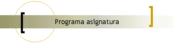 Programa asignatura