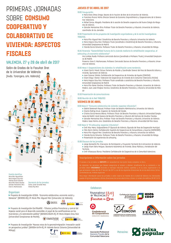 I Jornadas sobre Consumo Cooperativo y Colaborativo en Vivienda: Aspectos Fiscales