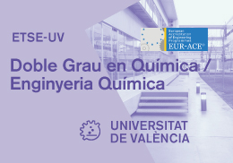 Doble Grau en Química i en Enginyeria Química