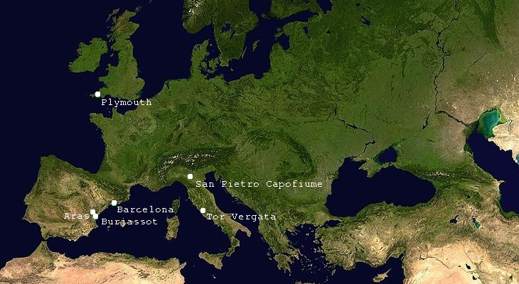 ESR sites map