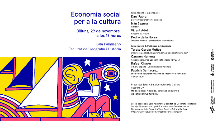 Imatge webinar 'Economia social per a la cultura'