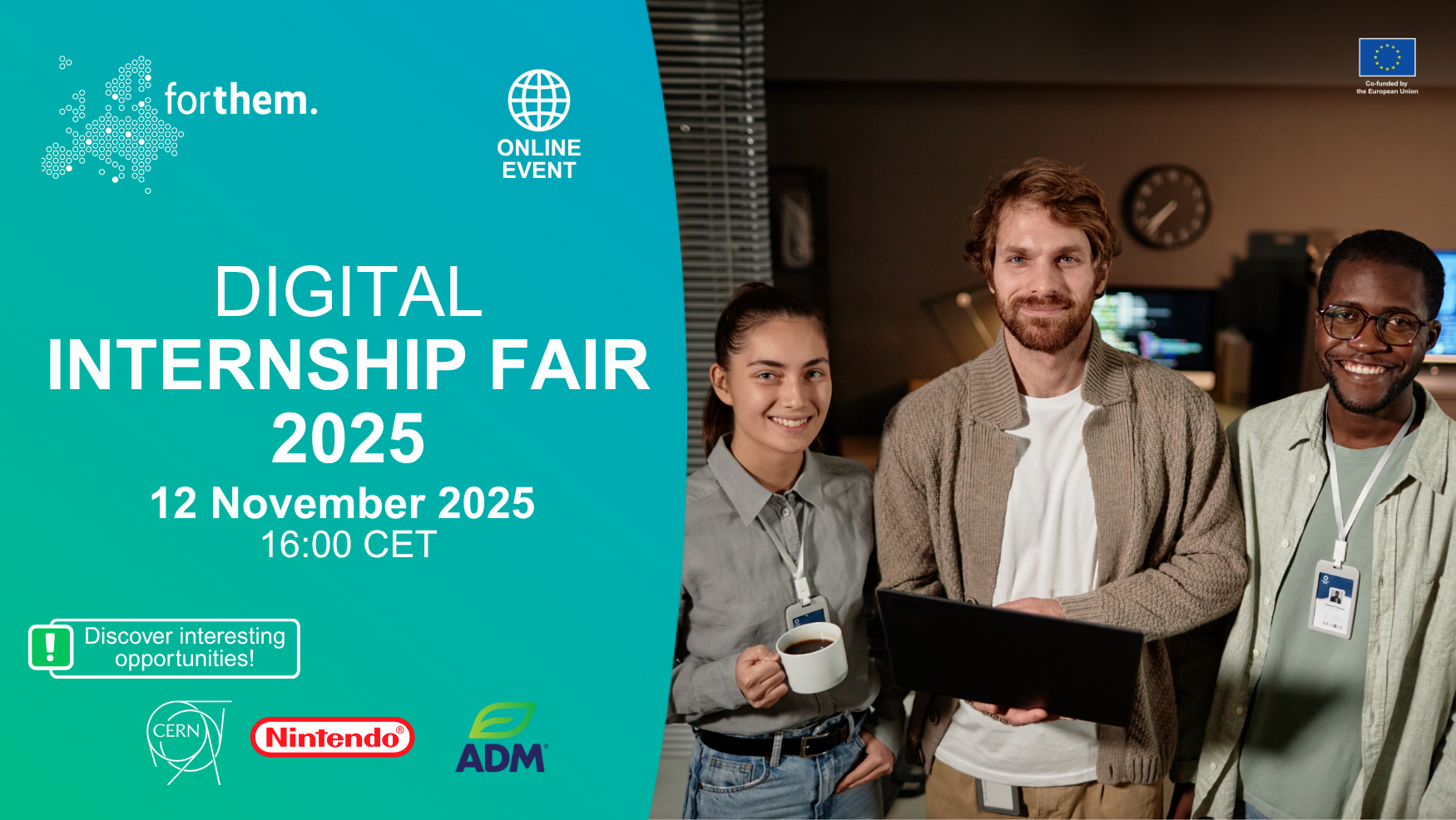 Feria Digital de Prácticas - Evento FORTHEM en línea para estudiantes