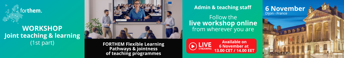 Hybrid workshop on "Joint teaching & learning" - Part 1: teaching & admin staff