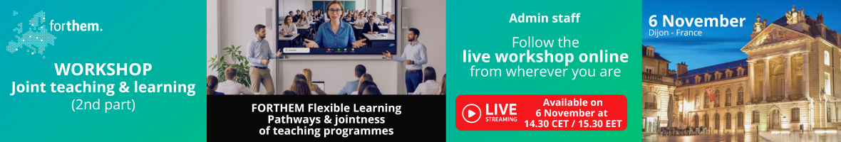 Hybrid workshop on "Joint teaching & learning" - Part 2: admin staff