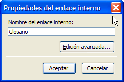 Propiedades del enlace interno