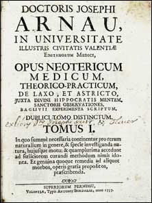 Portada del 'Opus neotericum' (1737), de Jos Arnau