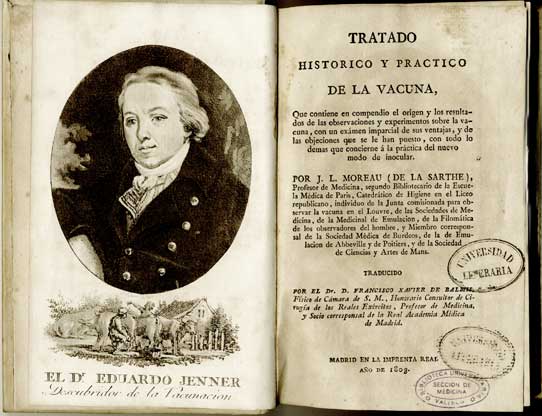 'Tratado histrico y practico de la vacuna', Madrid, En la Imprenta Real, (1803)