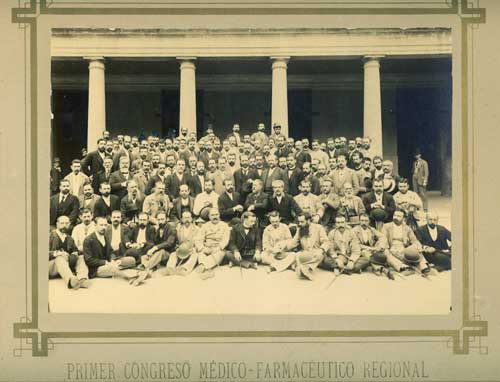 Participantes en el Primer Congreso Mdico-Farmacutico Regional, 1891