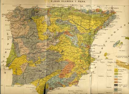 Mapa geológico de la península Ibérica