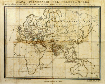 Mapa itinerario del cleramorbo... (1932)