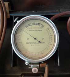 Oscilotonmetro de Recklinghausen. Detalle
