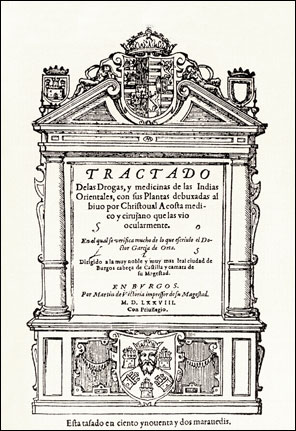 Cristóbal de Acosta, Tractado de las drogas... (1578)