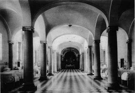 PUna de las salas del Hospital general de Valencia en el siglo XIX