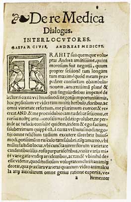 Pedro Jimeno, 'De re medica' (1549)